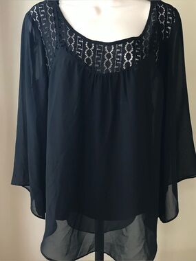 Alyx Black Boho Blouse and Cami Set Size M